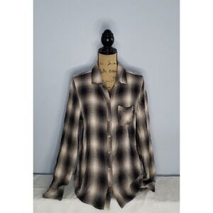 Lola‎ River Womans Flannel Long Sleeve Shirt Size Large
